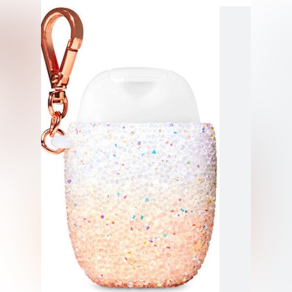 Price FIRM New Bath & Body Works Peach Ombre Sanitizer Holder
